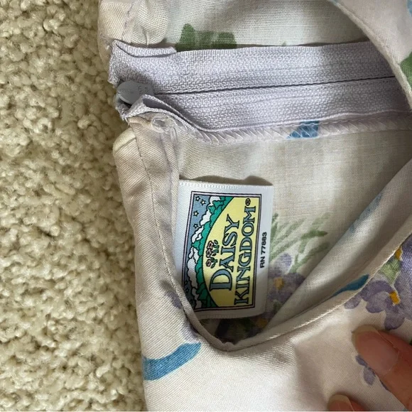 Daisy Kingdom Purple Floral Puff Sleeve Dress - Picture 2 of 5